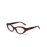 OKKIA Lina Small Cat Eye Occhiali da Lettura Donna Avana +2.00