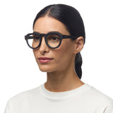 OKKIA Zeno Round Occhiali da Lettura Unisex Nero +2.00
