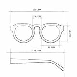 OKKIA Zeno Round Occhiali da Lettura Unisex Nero +2.00