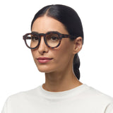 OKKIA Zeno Round Occhiali da Lettura Unisex Avana +2.00