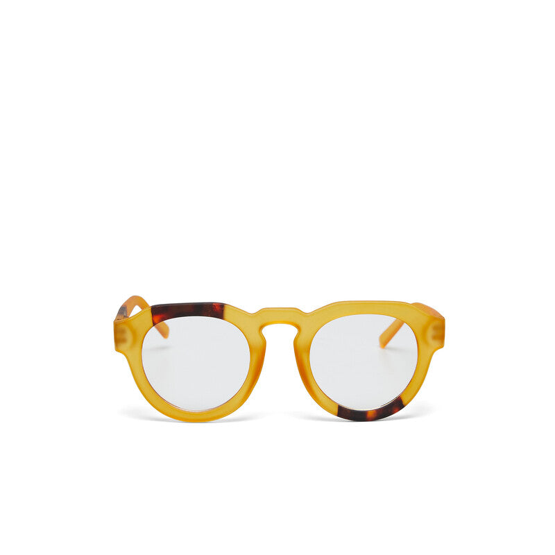 OKKIA Zeno Round Occhiali da Lettura Unisex Giallo +2.00