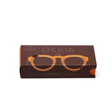 OKKIA Zeno Round Occhiali da Lettura Unisex Giallo +2.00