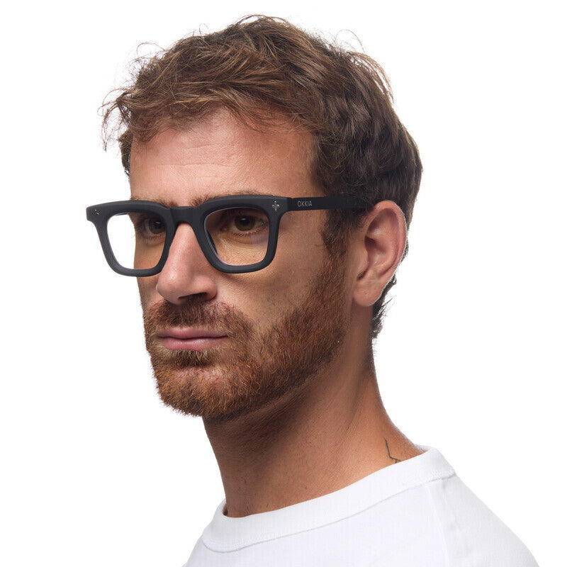 OKKIA Firenze Occhiali da Lettura Unisex Nero +2.00