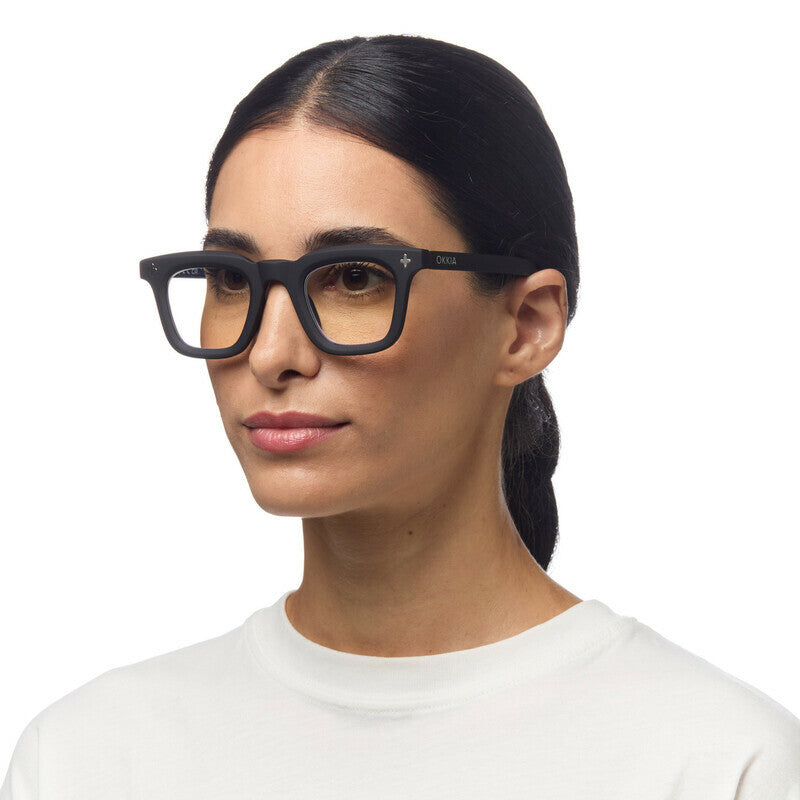 OKKIA Firenze Occhiali da Lettura Unisex Nero +2.50