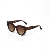 OKKIA Claudia Occhiali da Sole Donna Big Cat Eye Avana