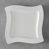 Piatto piano NewWave Villeroy & Boch in porcellana premium 27x27 cm