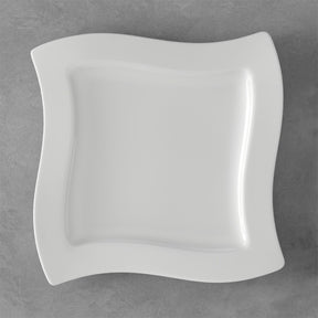 Piatto piano NewWave Villeroy & Boch in porcellana premium 27x27 cm