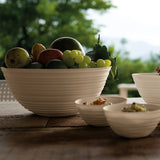 GUZZINI Tierra Ciotola Insalatiera L 25cm Plastica Bianco Latte