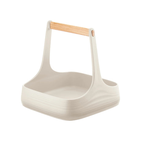 Organizzatore da tavola Tierra Guzzini in plastica riciclata bianco latte