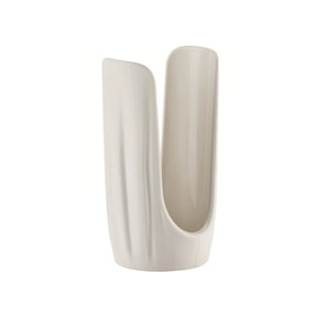 Portabicchieri Tierra Guzzini in plastica riciclata bianco latte 18,5 cm