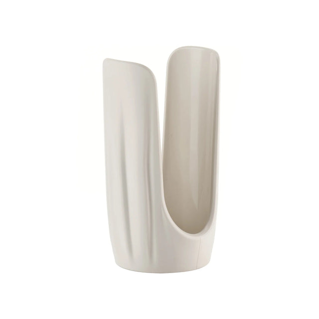 Portabicchieri Tierra Guzzini in plastica riciclata bianco latte 18,5 cm