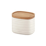 Barattolo Tierra Guzzini in plastica riciclata bianco latte 500 ml
