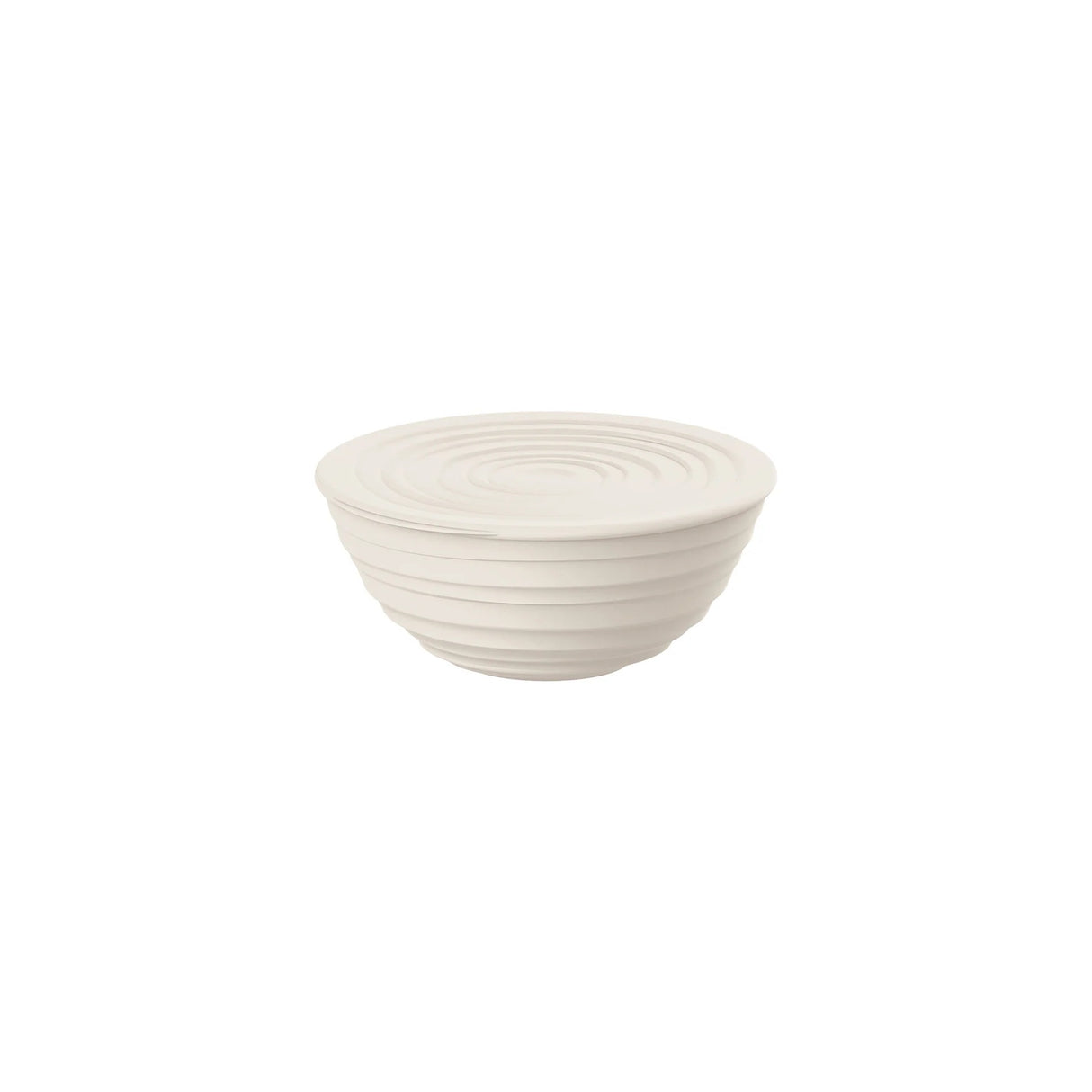GUZZINI Tierra Ciotola con Coperchio M 18cm Plastica Bianco Latte