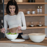 GUZZINI Tierra Ciotola con Coperchio M 18cm Plastica Bianco Latte