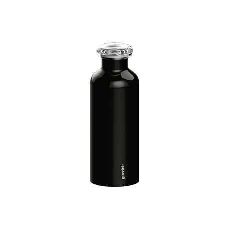 Bottiglia termica Guzzini in acciaio inox nero 500 ml 21 cm
