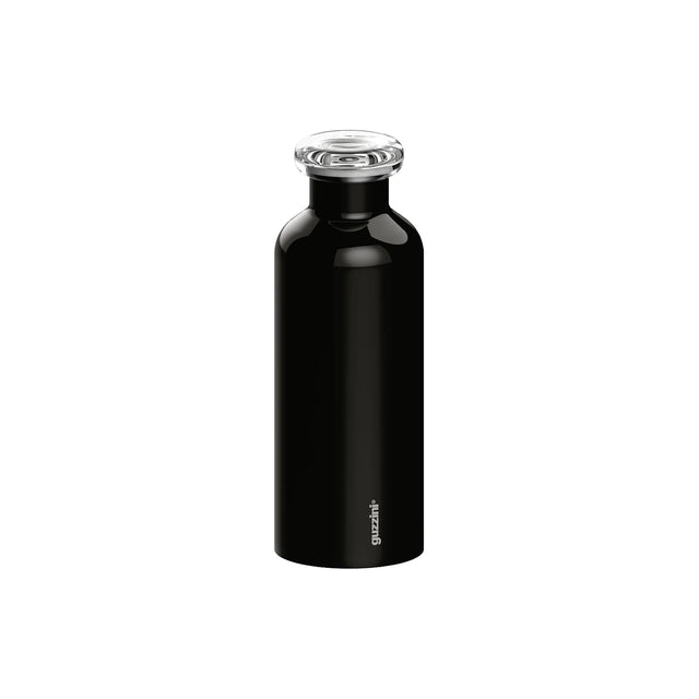 Bottiglia termica Guzzini in acciaio inox nero 500 ml 21 cm
