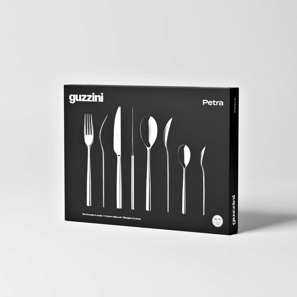GUZZINI Petra Posate Set 24 Pezzi Acciaio Inox