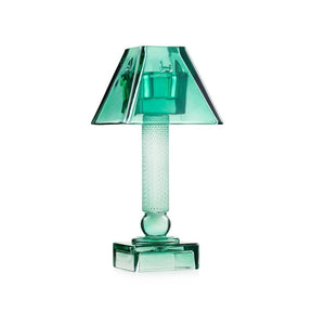 Candeliere Luxor Square Emò Italia in vetro verde altezza 24 cm
