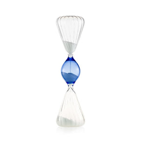 Clessidra Momentum Emò Italia in vetro trasparente con pallina blu 7x27 cm