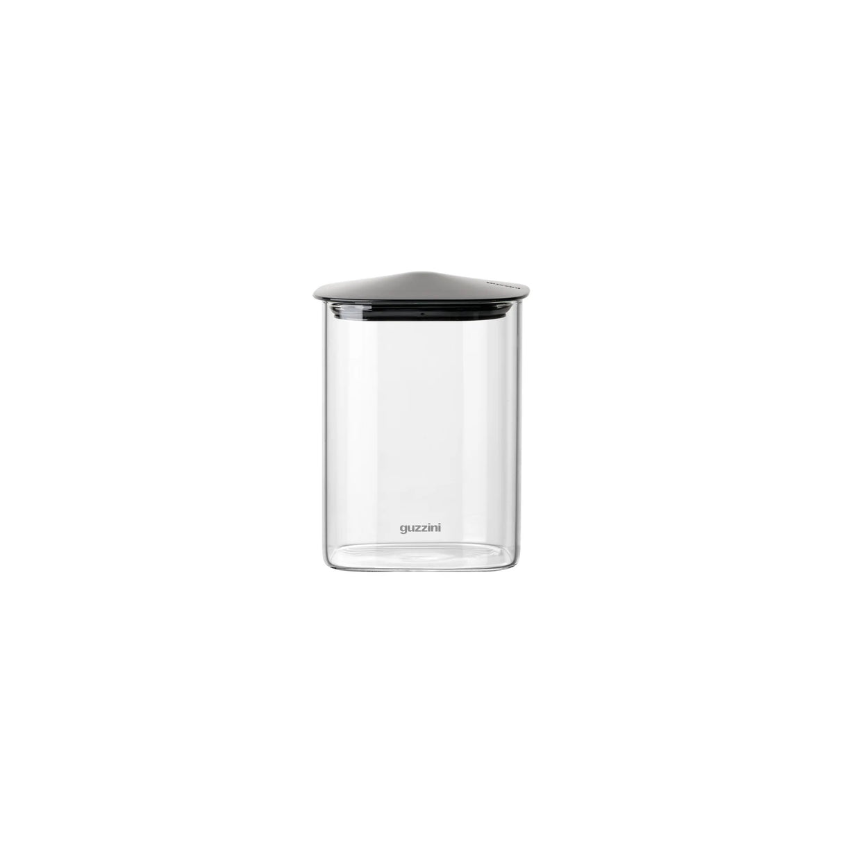 GUZZINI Barattolo Quadrato in Vetro M 1L Fresh & Style Nero