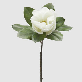 Ramo Magnolia artificiale EDG in tessuto bianco 70 cm