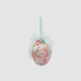 Uovo di Pasqua da appendere EDG in tessuto con fiocco decorativo 20x15 cm