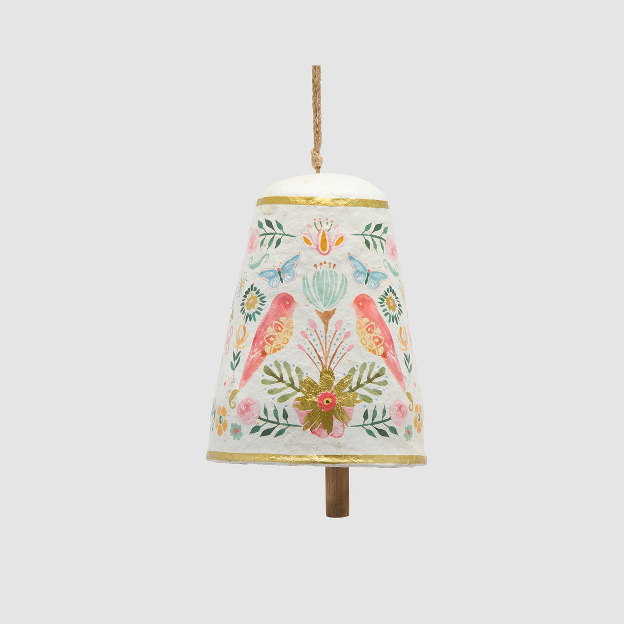 Campana di Pasqua EDG in cartapesta decorata da appendere 18 cm