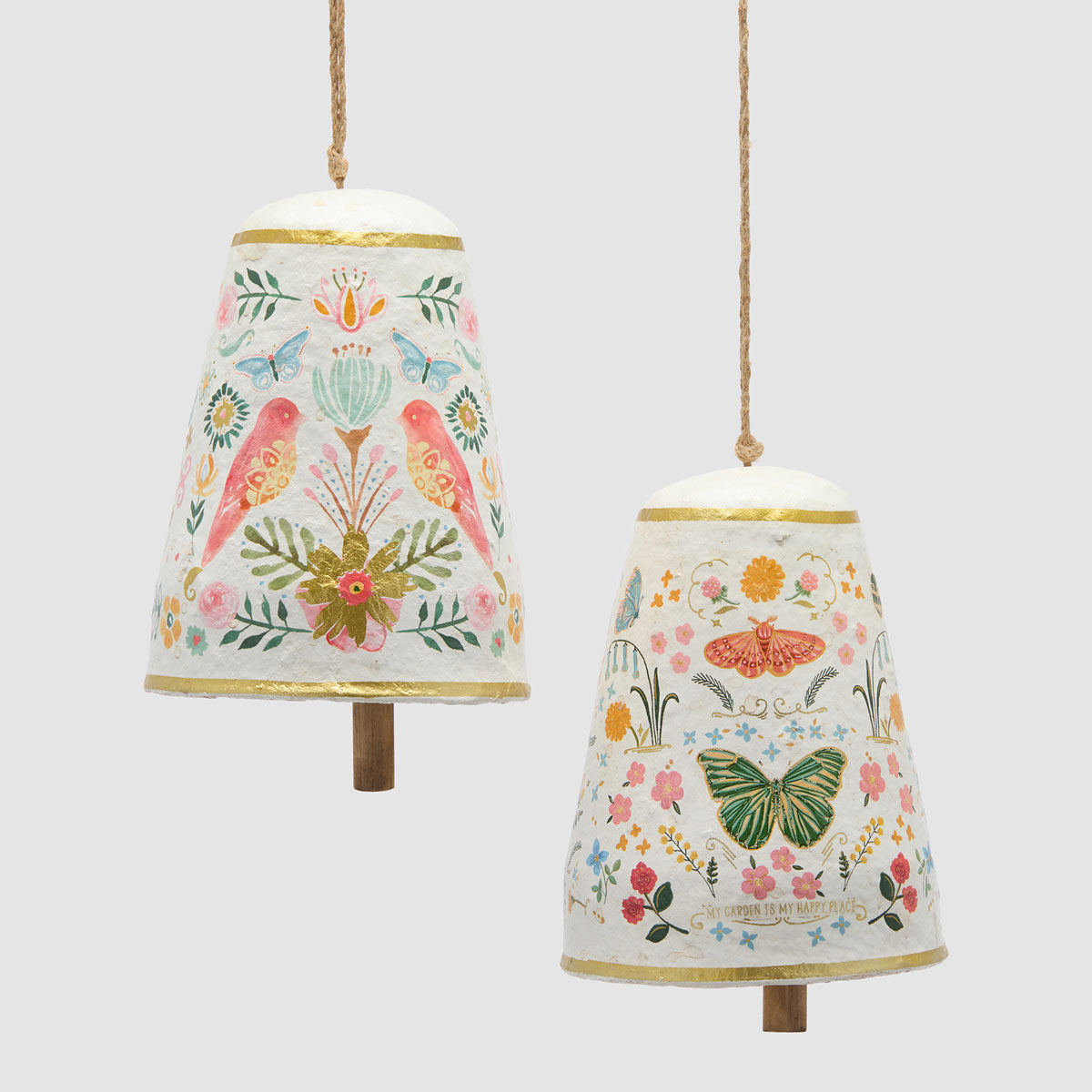 EDG Enzo De Gasperi Campana di Pasqua da Appendere 18cm in Cartapesta
