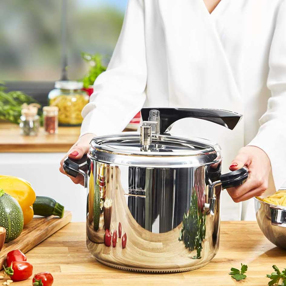 LAGOSTINA La Classica Lagofusion Pentola a Pressione 12L Acciaio Inox 26cm