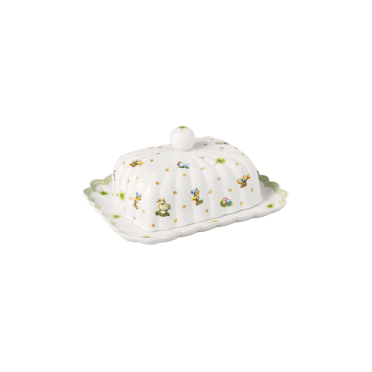 Burriera Easter Delight Villeroy & Boch in porcellana decorata 18x16 cm