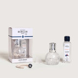 LAMPE BERGER Lampada Catalitica Cofanetto Disco Trasparent con Flacone 250ml Liliflora