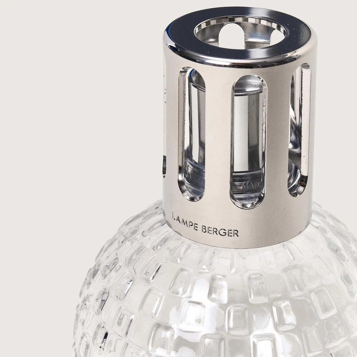 LAMPE BERGER Lampada Catalitica Cofanetto Disco Trasparent con Flacone 250ml Liliflora
