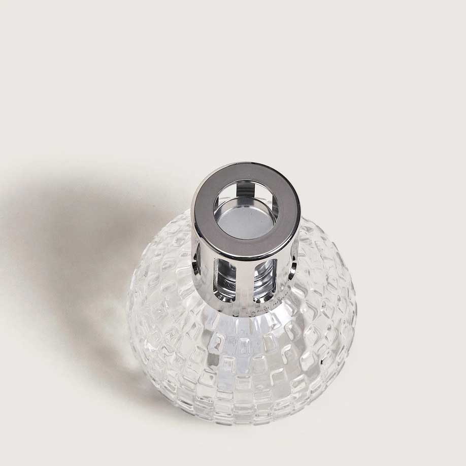 LAMPE BERGER Lampada Catalitica Cofanetto Disco Trasparent con Flacone 250ml Liliflora