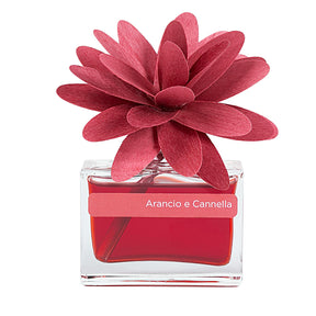 Diffusore Flower Muha con fiore in legno fragranza Arancio Cannella 30 ml