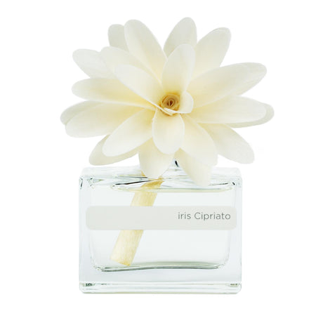 Diffusore a bastoncino Muha Flower Iris Cipriato con fiore in legno 30 ml