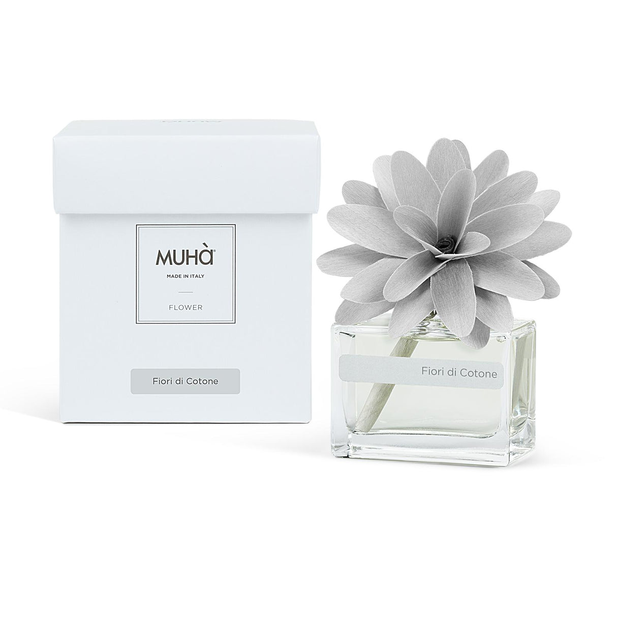 MUHA' Profumatore d'Ambiente Diffusore Flower 30ml Fiori di Cotone