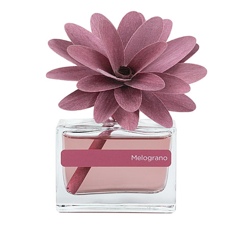 Diffusore a bastoncino Muha Flower con fiore in legno 30 ml Melograno