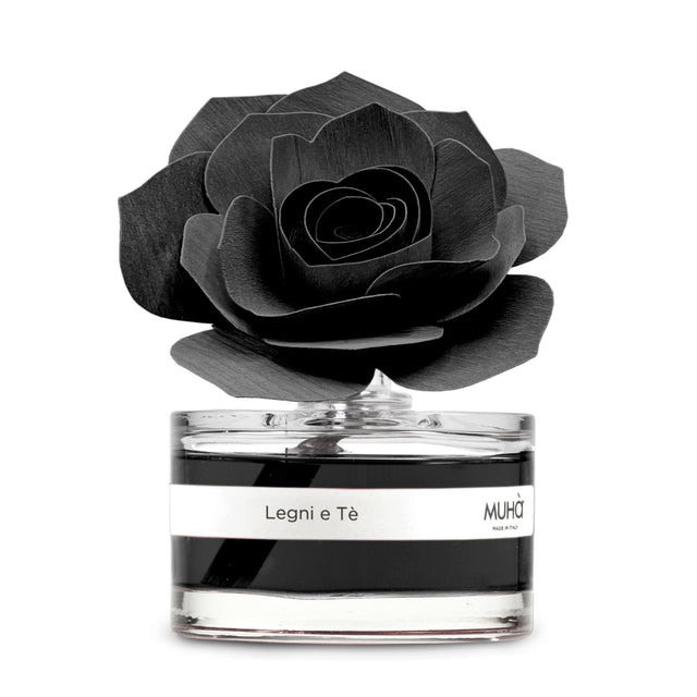 Diffusore Rosa Muha in vetro con fiore decorativo 50 ml