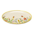 Piatto ovale Bouquet Palais Royal in porcellana con decoro floreale 37x25 cm