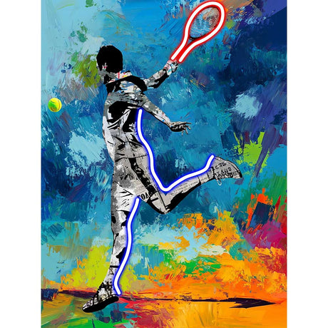 Quadro Tennis Palais Royal su tela con luci LED 60x90 cm
