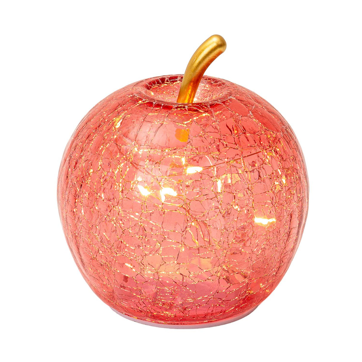 Mela decorativa Palais Royal in vetro con luce LED 12 cm