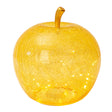 Mela decorativa Palais Royal in vetro giallo con luce LED 30 cm