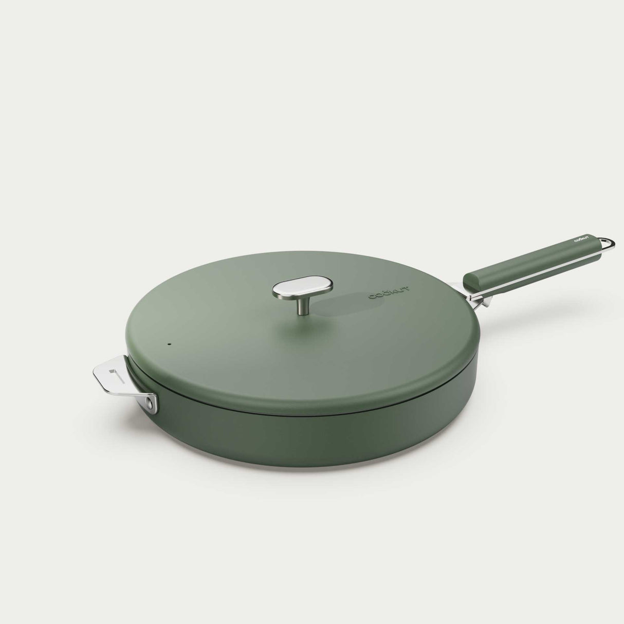 COOKUT La Meravigliosa Coperchio per Pentola 28cm Verde Acciaio Inox
