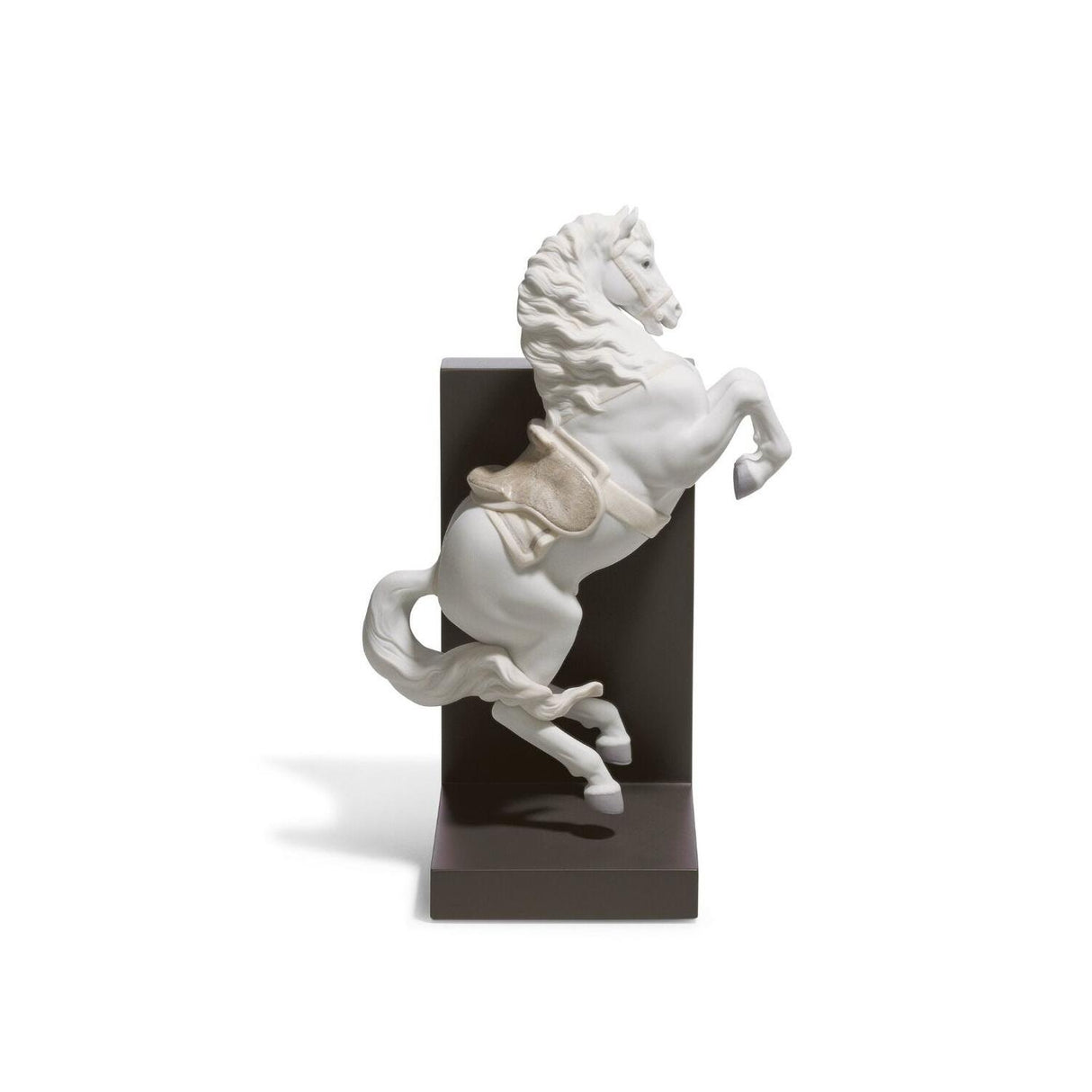 Statuina Cavallo in Courbette Lladrò in porcellana opaca 33x22 cm