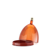 KARTELL Le Cupole Contenitore Centrotavola 24x30,5cm Ambra PMMA