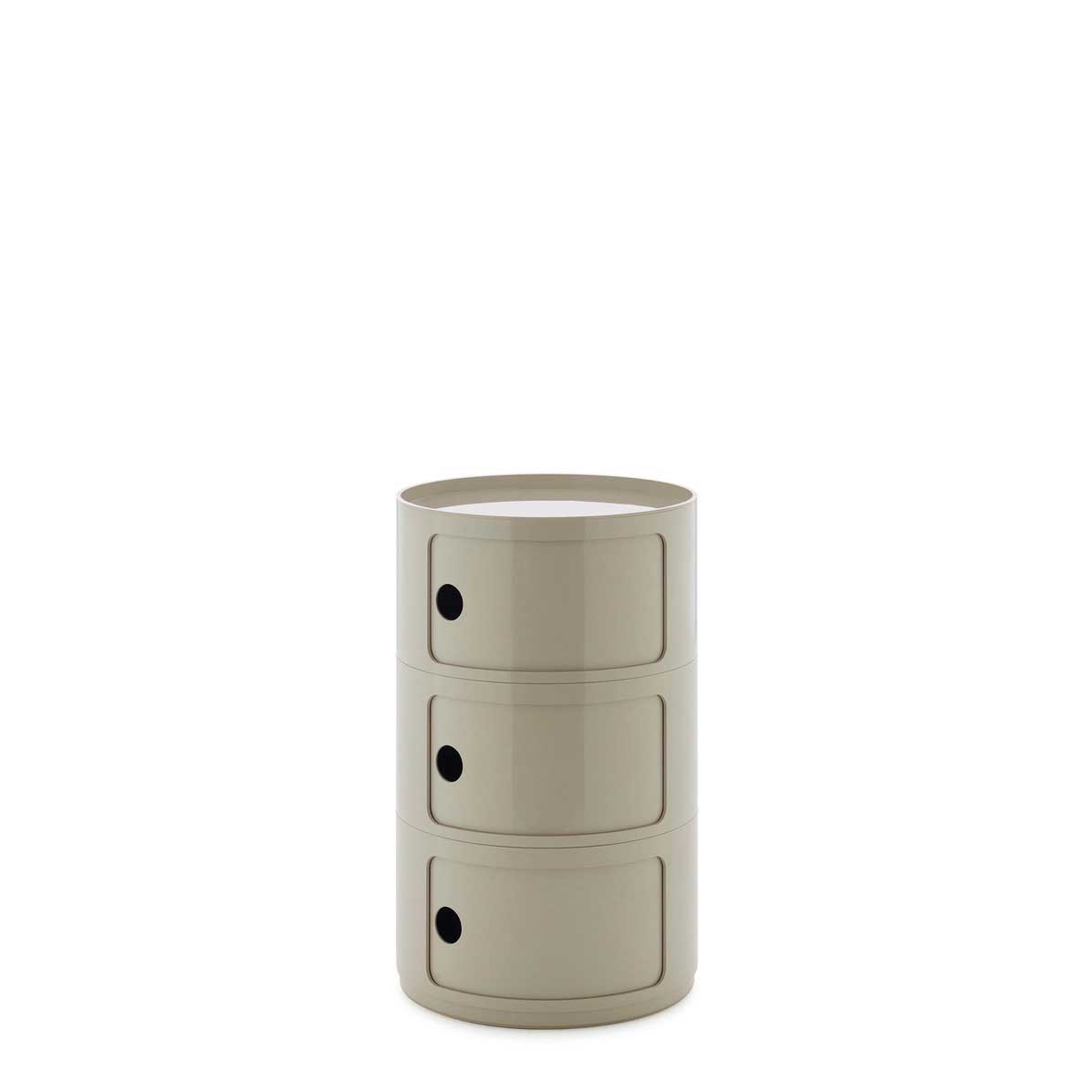 Componibili New Big Kartell in plastica 3 cassetti 42x69,5 cm