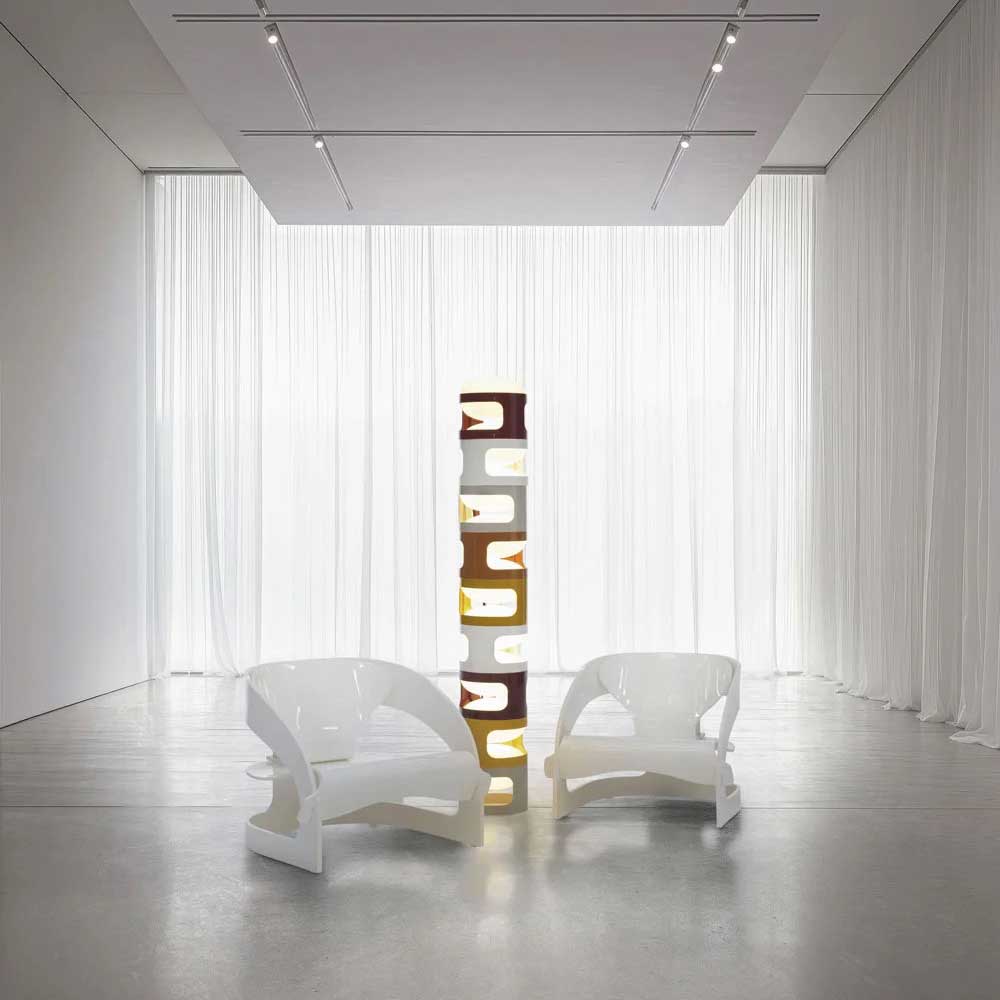KARTELL KD28 Lampada da Tavolo Bianco 25x23cm PMMA