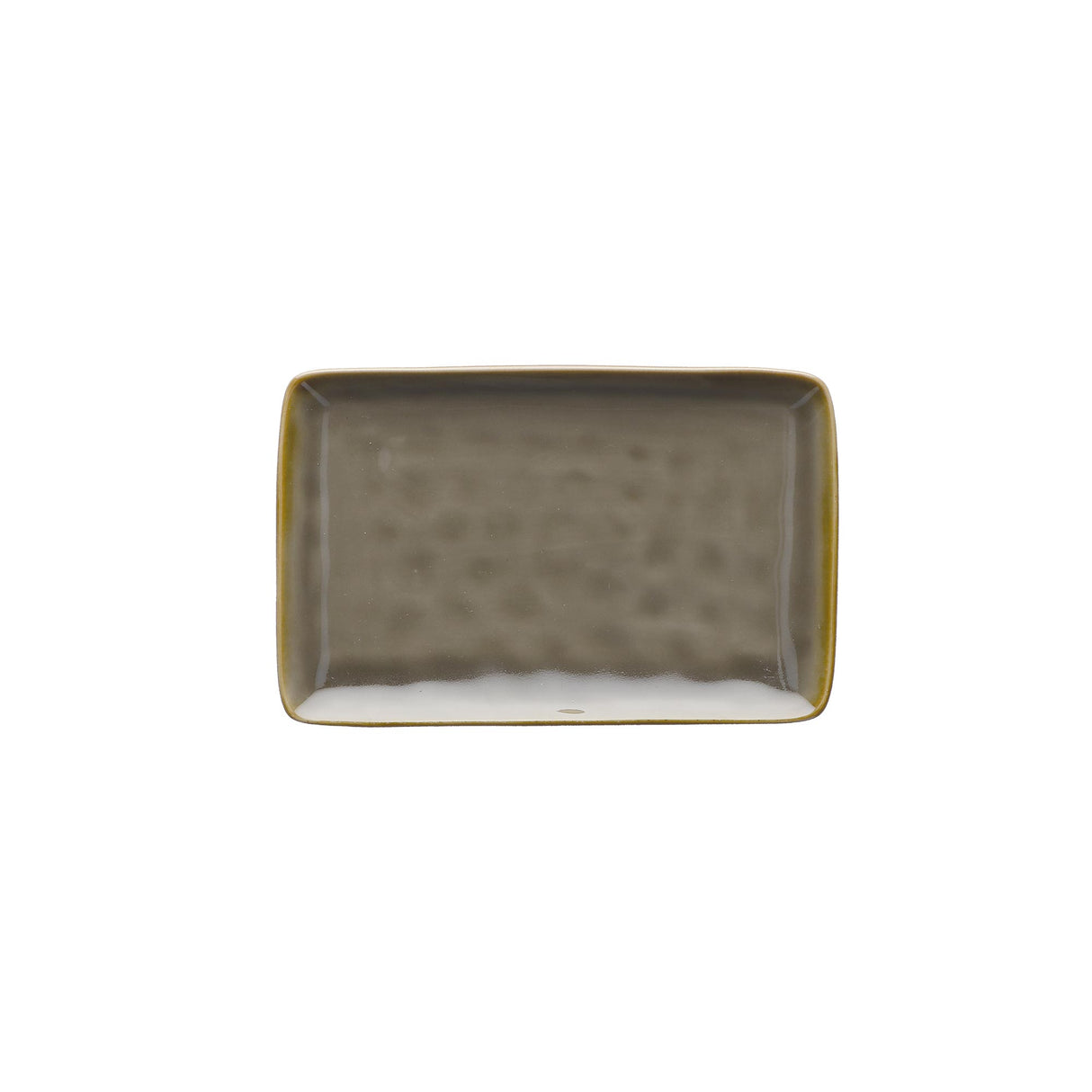 ROSE & TULIPANI Concerto Vassoio Rettangolare Grigio Tortora 20x13 cm Stoneware