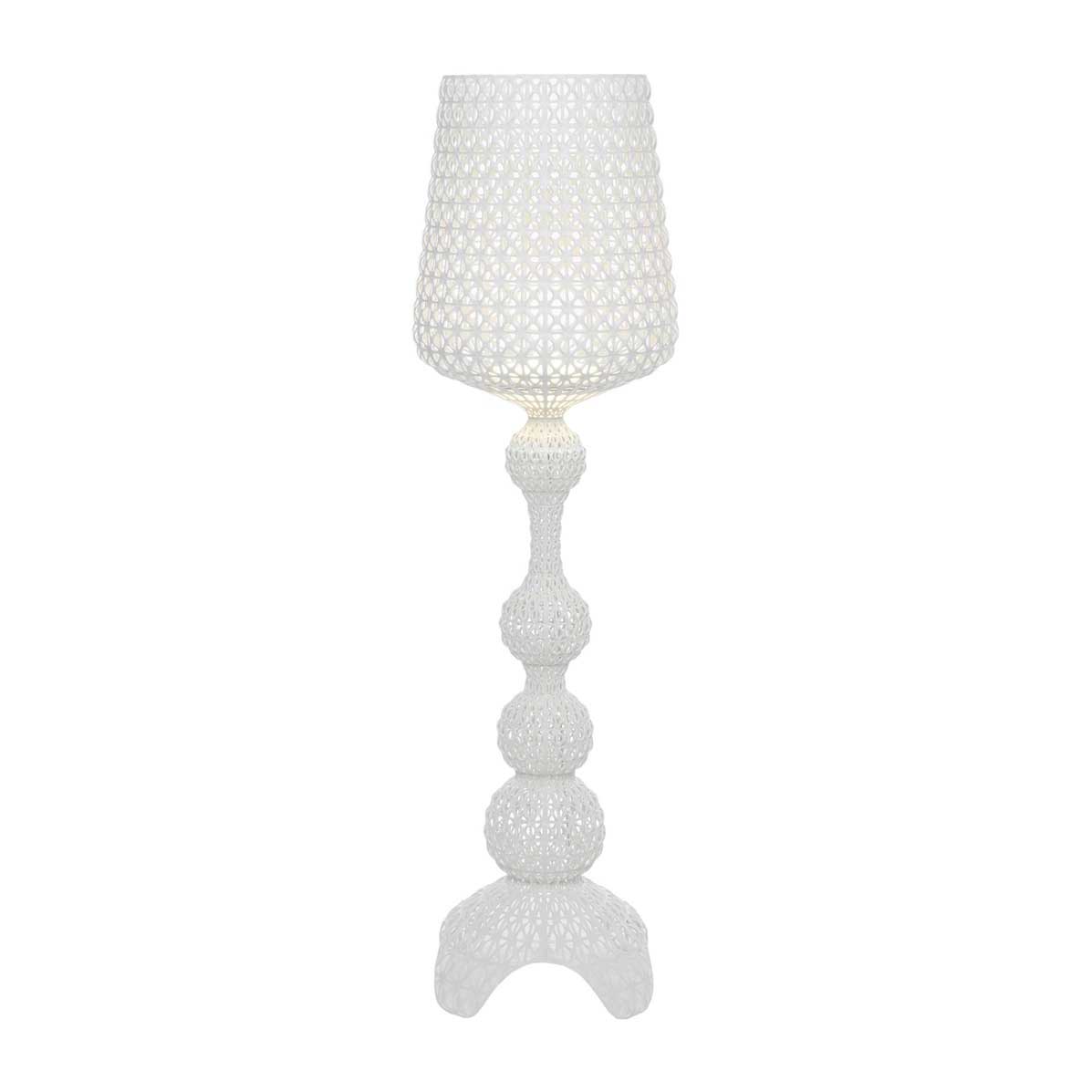 Lampada da terra Kabuki Kartell in tecnopolimero con trama traforata