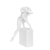 Statuetta Zodiaco Ariete Christel by Sommer in porcellana bianca 25 cm